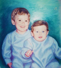 artist oil painting the boys